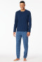 Schlafanzug lang dunkelblau - Casual Essentials