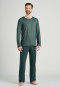 Pajamas long dark green - Piqué