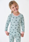 Pyjama lange fijnrib manchetten regenboog munt - Kids Nightwear