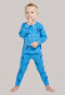 Pyjama long côtelé Organic Cotton baleines bleu - Natural Love