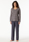 Lange pyjama met grafiet patroon - Comfort Essentials