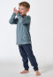 Long pyjamas interlock cuffs Dino mineral - Boys World