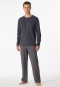 Long jersey pajamas gray - Ebony