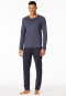 Pyjama lange knoopsluiting kolen - Fine Interlock