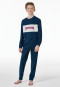 Pyjama long imprimé motif bleu - Nightwear