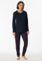 Pajamas long midnight blue - Comfort Essentials