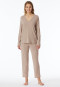 Pajamas long ecru printed - selected! premium