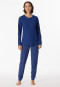 Pyjama lang marineblauw - Comfort Essentials