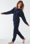 Pyjama long nicki bords-côtes curs indigo - Tomorrows World
