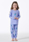 Schlafanzug lang Organic Cotton Bündchen Drache flieder - Girls World