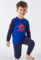 Schlafanzug lang Organic Cotton Bündchen Hai Säbel royal - Capt´n Sharky