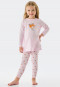 Pajamas long organic cotton leggings teddy heart pink - Natural Love