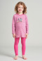 Schlafanzug lang Organic Cotton Ringel Katze Hexe pink - Cat Zoe