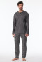 Paisley lange pyjama antraciet - Fine Interlock