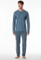 Pyjama lengte paisley jeansblauw - Fine Interlock