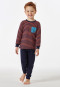 Schlafanzug lang Ringel dunkelblau - Boys World