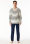 Pyjama lang gestreept kalkwit - Casual Nightwear