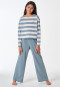 Pigiama lungo a righe multicolore - Teens Nightwear