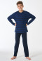 Lange pyjama streepjes nachtblauw - Teens Nightwear