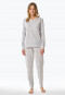 Pyjama long gris argenté chiné - Casual Essentials