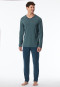 Pyjama lang donkerblauw strepen - Long Life Soft