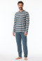 Pajamas long stripes denim blue - Casual Nightwear