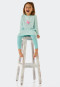 Pyjama lang strepen paard turquoise - Original Classics