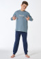 Schlafanzug lang Sweatware Bündchen mineral - Teens Nightwear