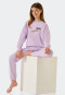 Pyjama lang Sweatware Biologisch katoen boorden lila - Tomorrows World