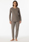 Pajamas long taupe - Comfort Essentials
