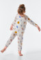 Pajamas long Tencel organic cotton cuffs woodland animals polka dots stars off-white - Natural Love