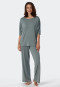 Pyjama long Tencel haut oversize manches courtes jade - selected! premium