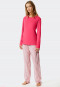 Schlafanzug lang Tencel pink - Pure Stripes