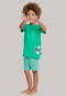Pyjama 3 pièces ballon de foot rayures vert/bleu foncé - Boys World