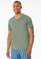 Shirt kurz arm V-Ausschnitt khaki - Mix+Relax