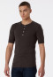 Shirt short-sleeved espresso - Revival Karl-Heinz