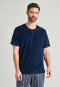Shirt met korte mouwen badstof nachtblauw  Mix+Relax