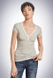 Shirt kurzarm grau meliert - Revival Agathe