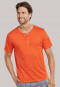 Shirt kurzarm Jersey Knopfleiste chilli rot - Mix+Relax