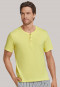 Shirt kurzarm Jersey Knopfleiste gelb - Mix+Relax