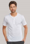 Shirt short-sleeve Jersey button placket white - Mix & Relax
