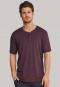 Shirt korte mouwen roodbruin - Mix & Relax Cotton Modal