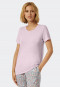 Short-sleeved shirt Modal lilac - Mix & Relax