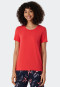 Shirt kurzarm Modal rot - Mix+Relax