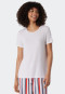 Shirt kurzarm Modal weiß - Mix+Relax