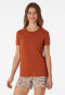 T-shirt manches manches courtes en modal whisky - Mix+Relax