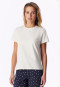 Shirt kurzarm naturweiß - Mix+Relax