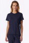 Shirt kurzarm Ringel deep blue- Mix+Relax