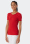 Shirt korte mouwen rood - Revival Greta
