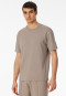 Shirt short sleeve sweat fabric clay red - Mix+Relax